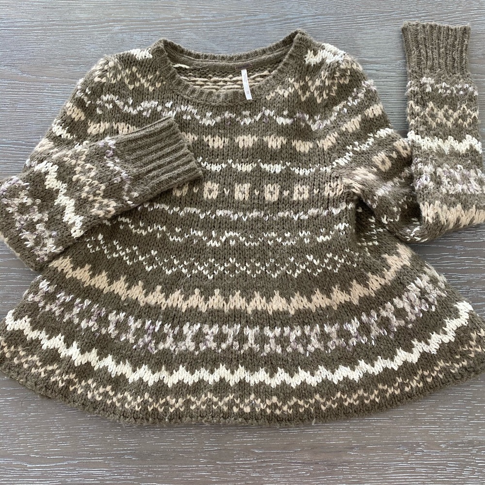 Free People flare sweater